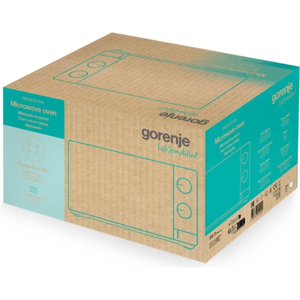 Фото - Микроволновая печь (СВЧ) Gorenje MO20CE1W5